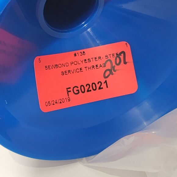 Bonded Polyester 138/T-135 Steel Silver  Sewing Thread 32oz Heavyweight Spool - Picture 2 of 4